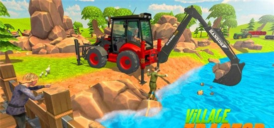 虚拟村庄挖掘机模拟器无限金币版1