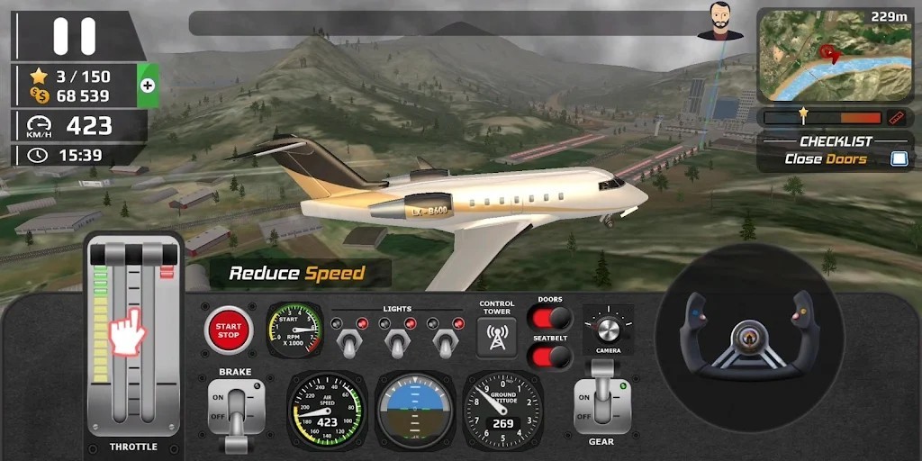 飞行员模拟器飞机起飞游戏1