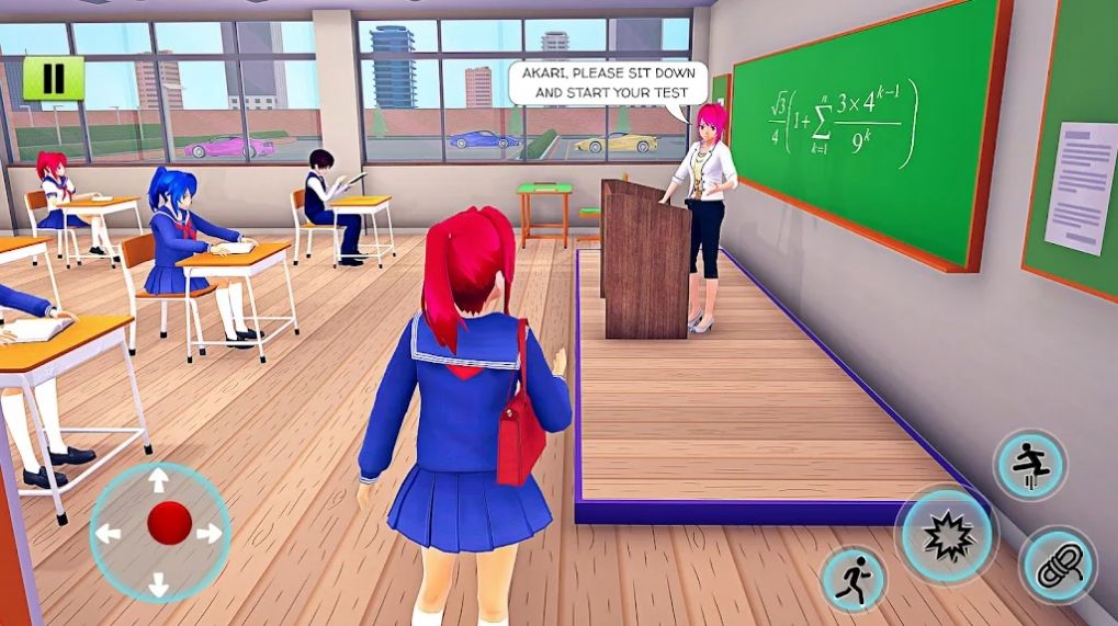 动漫高中女生模拟器3D游戏1
