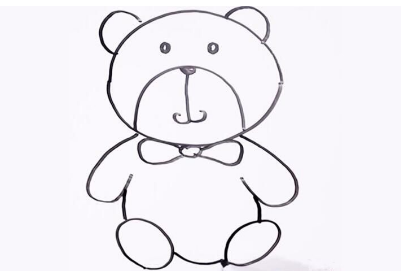 qq红包玩具熊画法教程分享