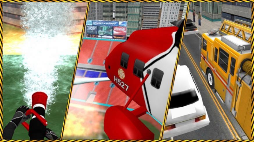 911直升机消防救援卡车司机3D游戏0