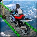 摩托车空中赛道3D游戏