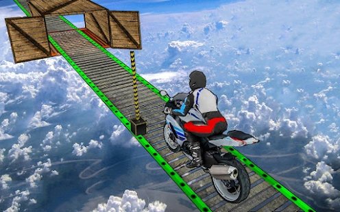 摩托车空中赛道3D游戏1