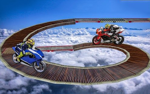 摩托车空中赛道3D游戏2