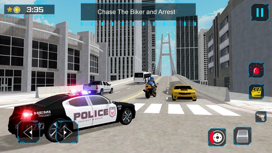 警察警察模拟器汽车追逐游戏0