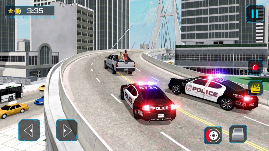警察警察模拟器汽车追逐游戏1