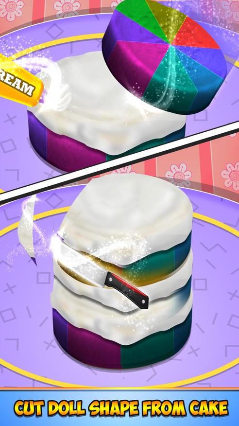 彩虹娃娃蛋糕机游戏1