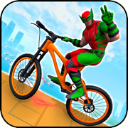 超级英雄BMX自行车赛游戏