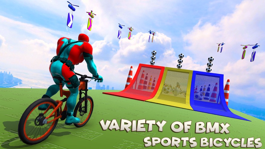 超级英雄BMX自行车赛游戏0