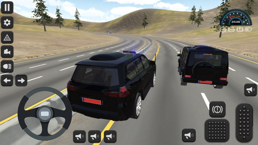 President Police Car Convoy游戏0