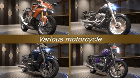 摩托车交通特技游戏1