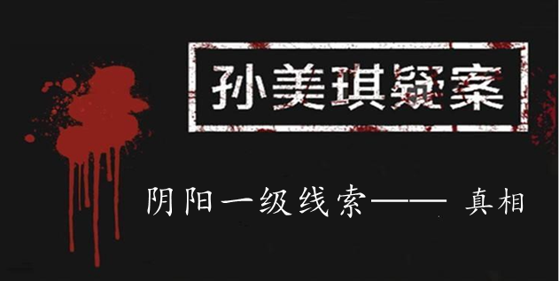 孙美琪疑案：阴阳一级线索——真相