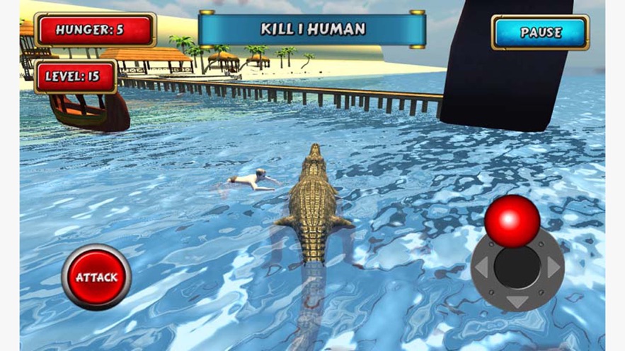 鳄鱼海滩狩猎游戏3
