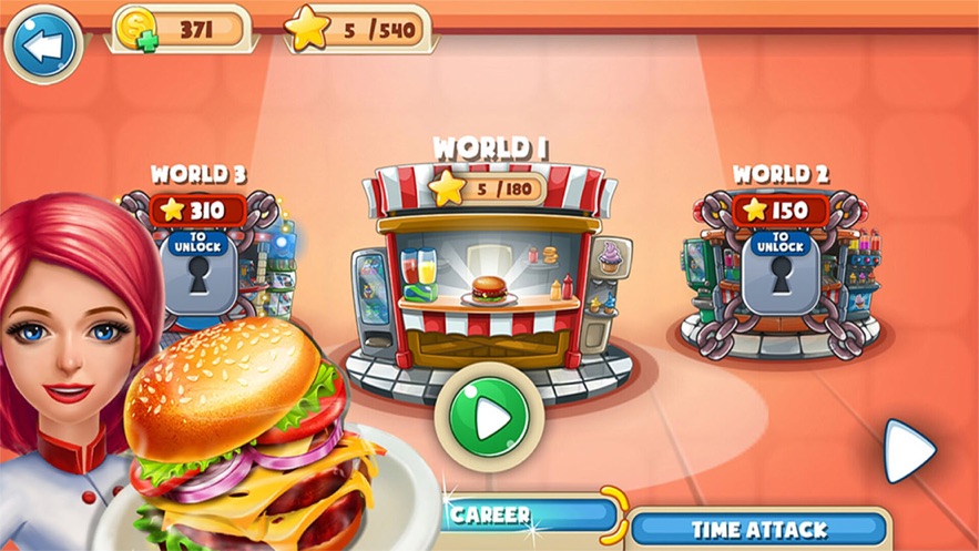 烹饪汉堡餐厅游戏0