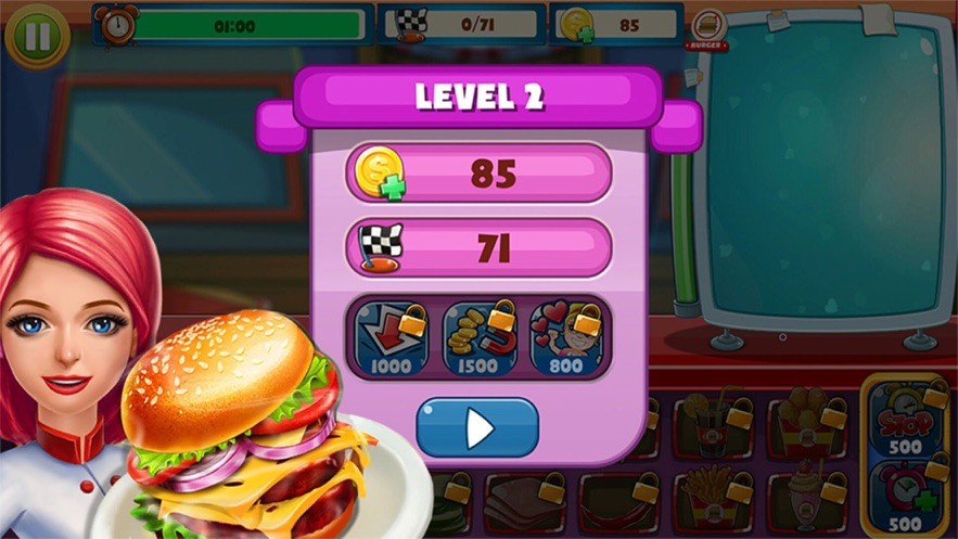 烹饪汉堡餐厅游戏1