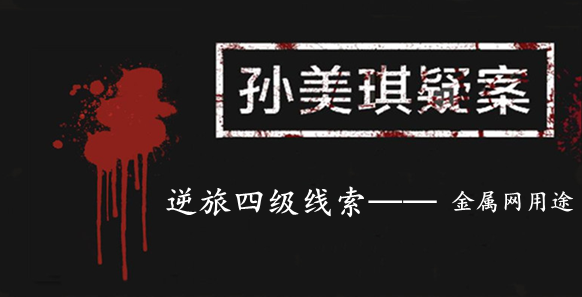 孙美琪疑案：逆旅四级线索——金属网用途​