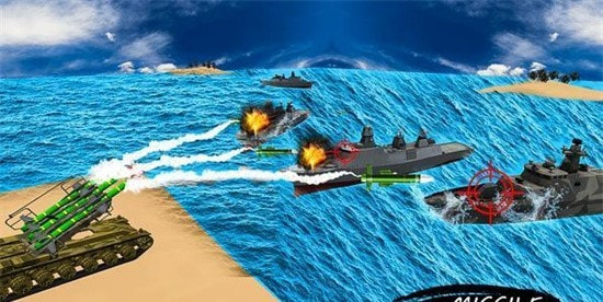 导弹发射战舰岛屿战争0