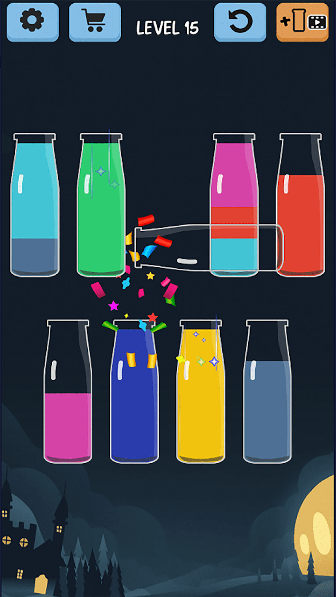 彩色液体排序游戏2