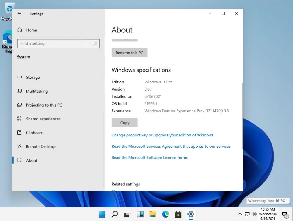 微软Windows11系统安装正式版0