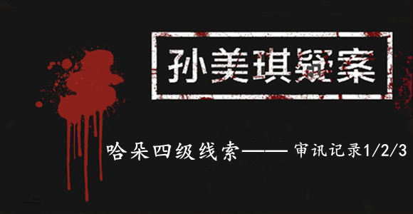 孙美琪疑案：哈朵四级线索——审讯记录1/2/3