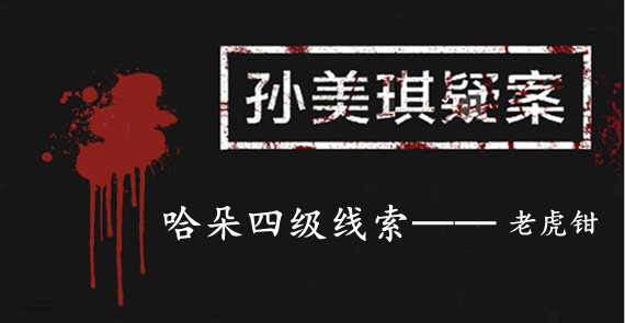 孙美琪疑案：哈朵四级线索——老虎钳