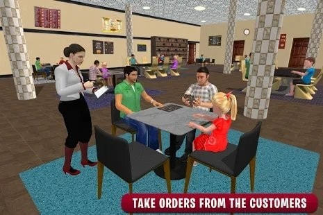 餐厅女服务员模拟器游戏2
