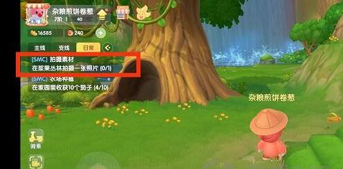 摩尔庄园如何完成拍摄素材任务