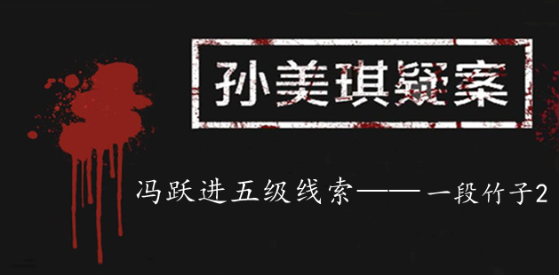 孙美琪疑案：冯跃进五级线索——一段竹子2