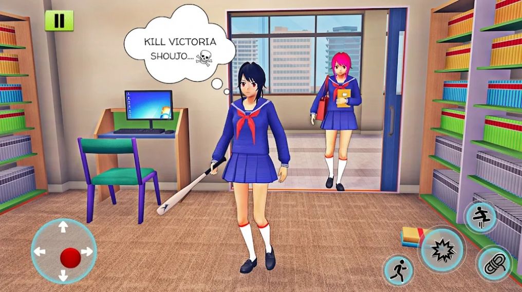 动漫高中女生模拟器3D游戏3