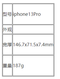 iphone13pro重量是多少？