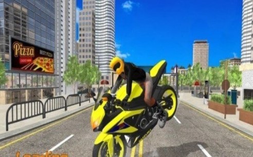 摩托车城市竞速游戏1