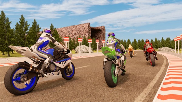 真实摩托车模拟赛3D游戏2