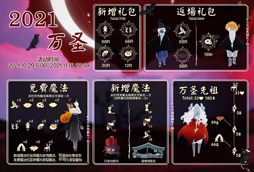 光遇万圣节活动兑换图什么样