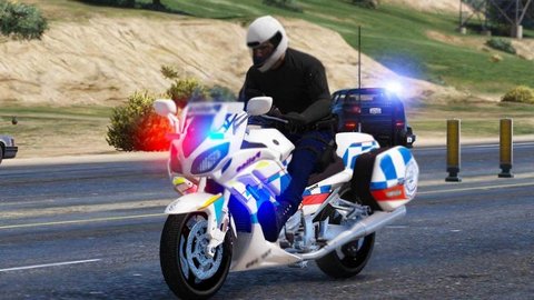 警察摩托车追逐2021游戏0