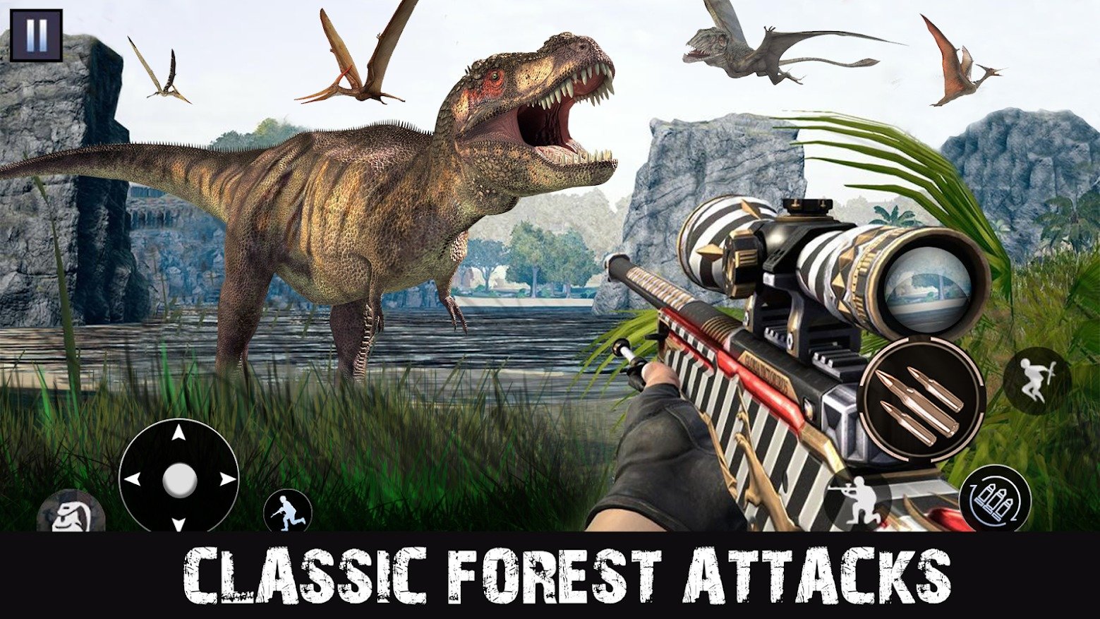 FPS猎杀恐龙射击游戏2