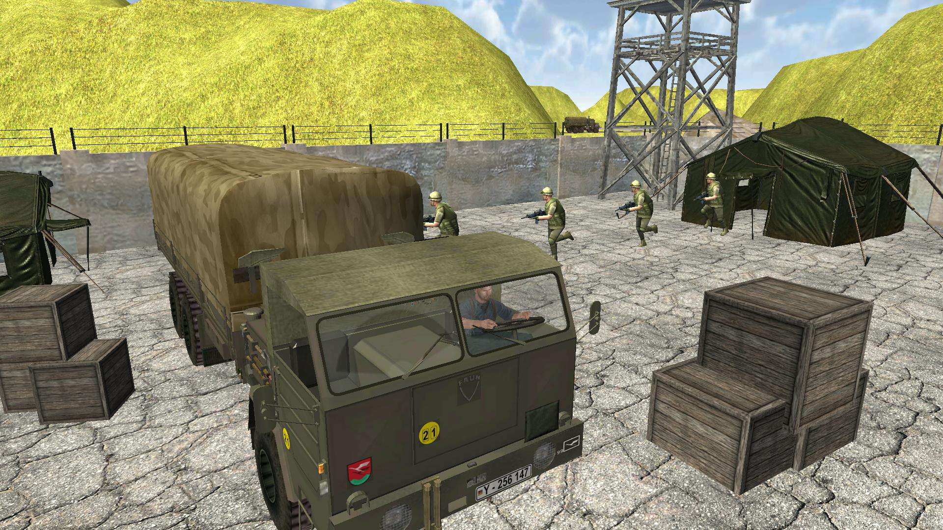陆军货物运输卡车模拟器游戏1