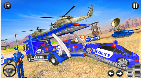 警察卡车运警车游戏2