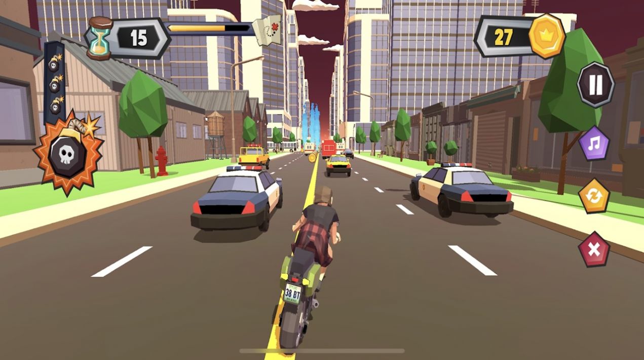 混乱交通摩托车骑士游戏0