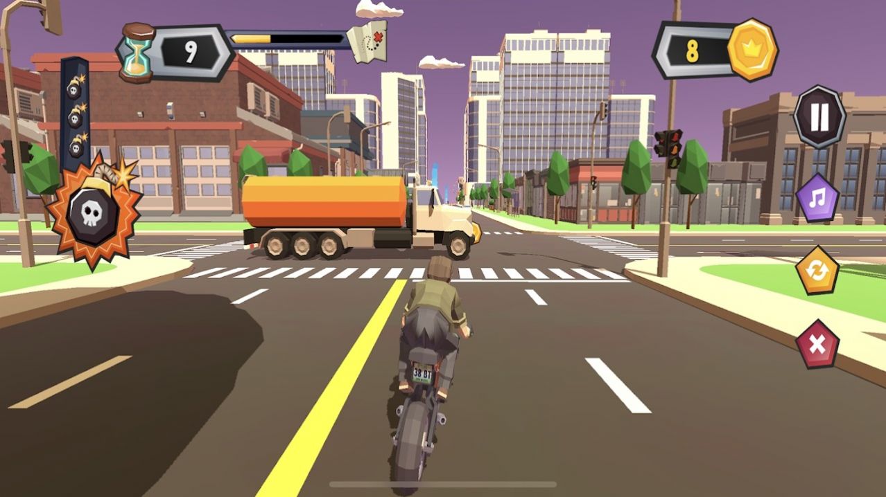 混乱交通摩托车骑士游戏1