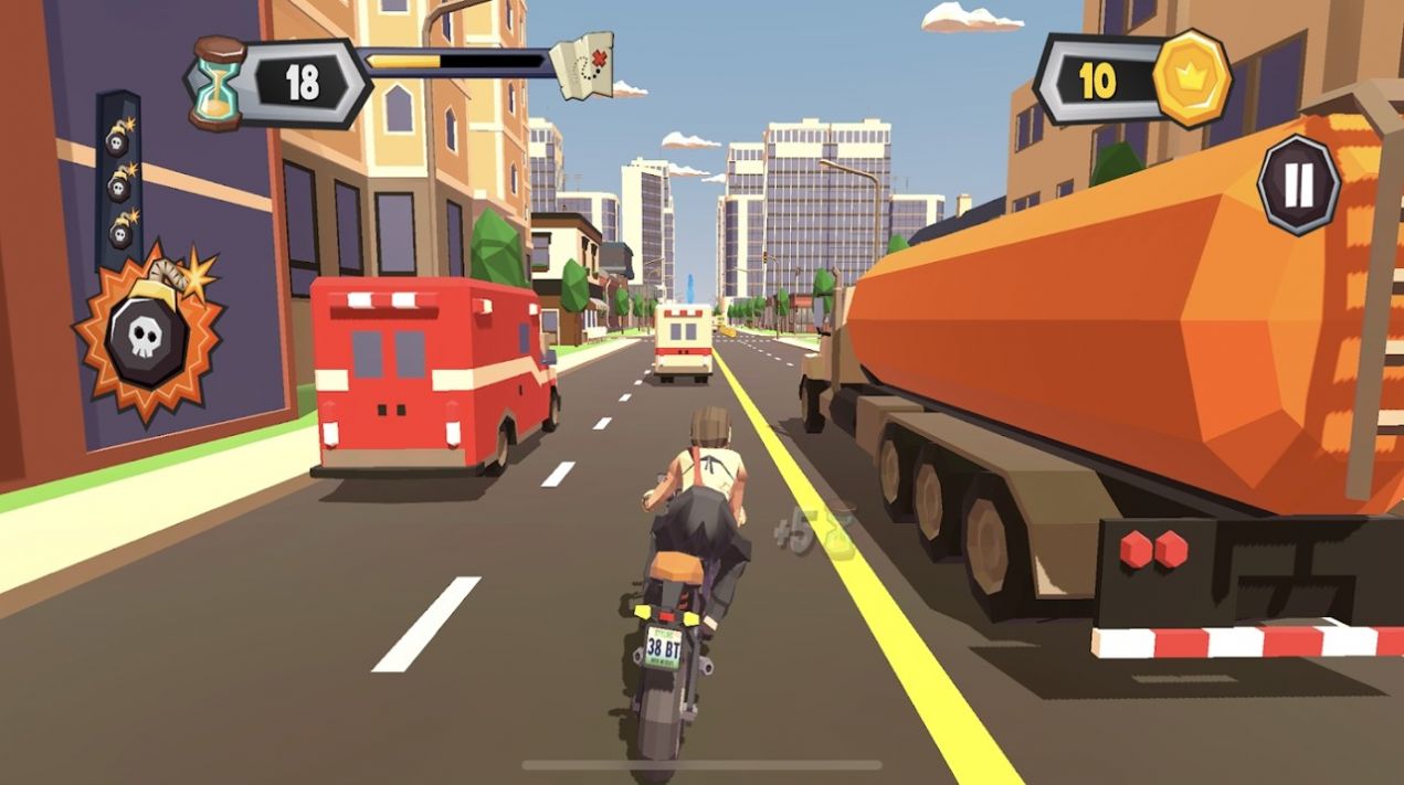 混乱交通摩托车骑士游戏2