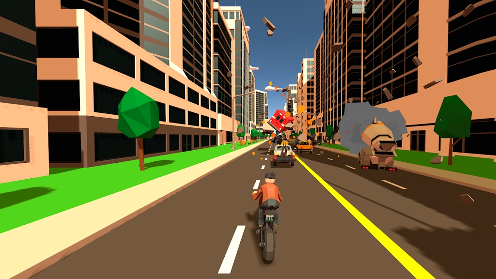 混乱街道摩托车骑士游戏1