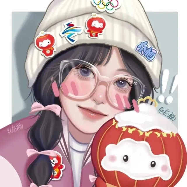 冰墩墩雪容融闺蜜头像图片大全1