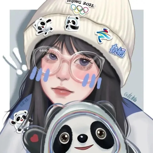 冰墩墩雪容融闺蜜头像图片大全2