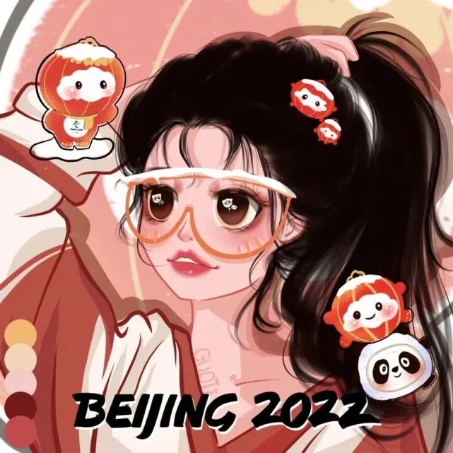 冰墩墩雪容融闺蜜头像图片大全4