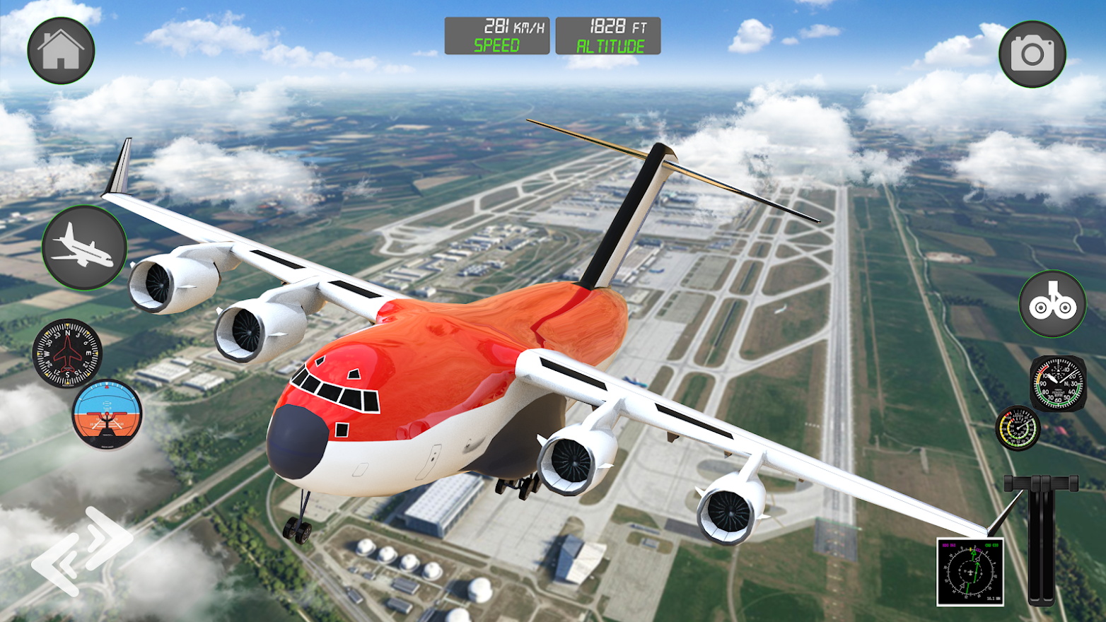 飞行员飞机模拟驾驶游戏0