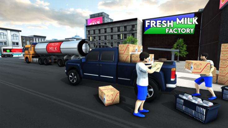 牛奶运输卡车游戏3