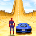 超级英雄坡道汽车游戏