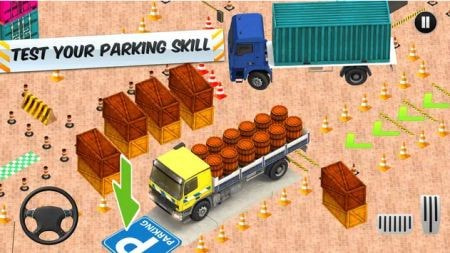 卡车停车场3D货运卡车1
