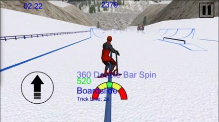 山地自由式雪地滑板车游戏0