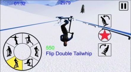 山地自由式雪地滑板车游戏1